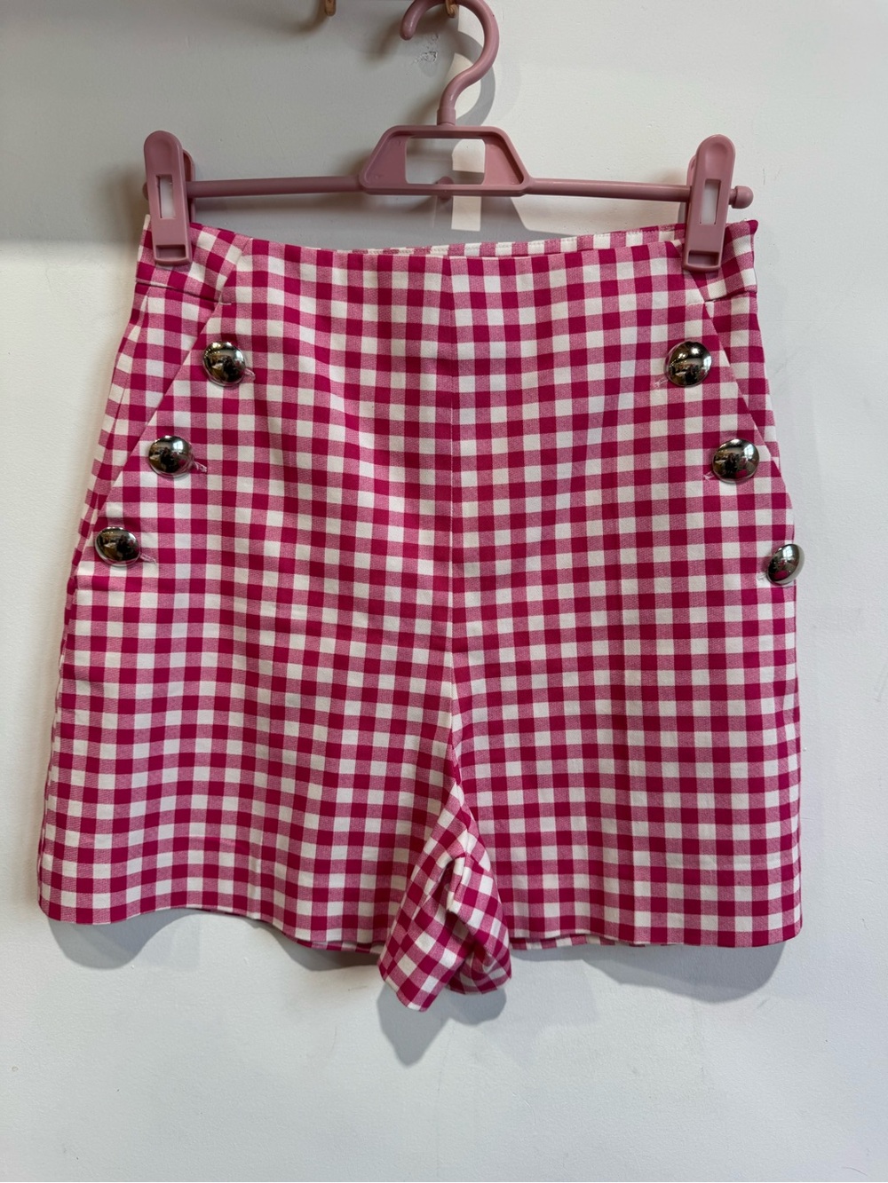 Zara Gingham Shorts